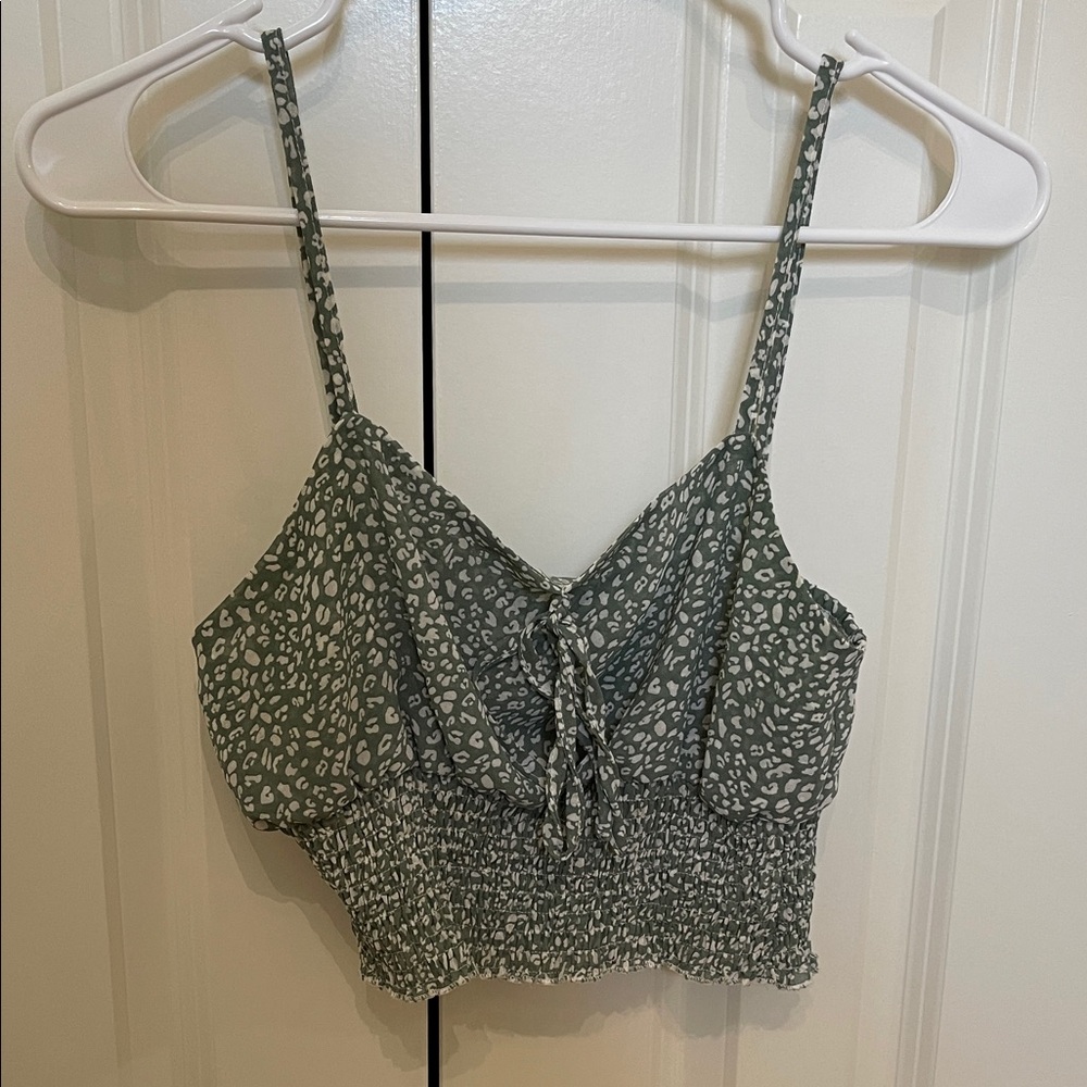 Women's Green Patterned Top